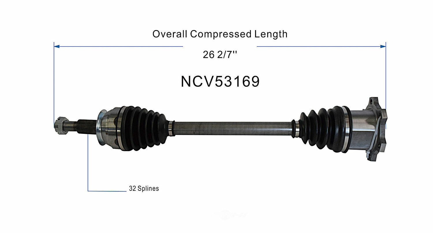 GSP North America NCV53169 CV Axle Assembly