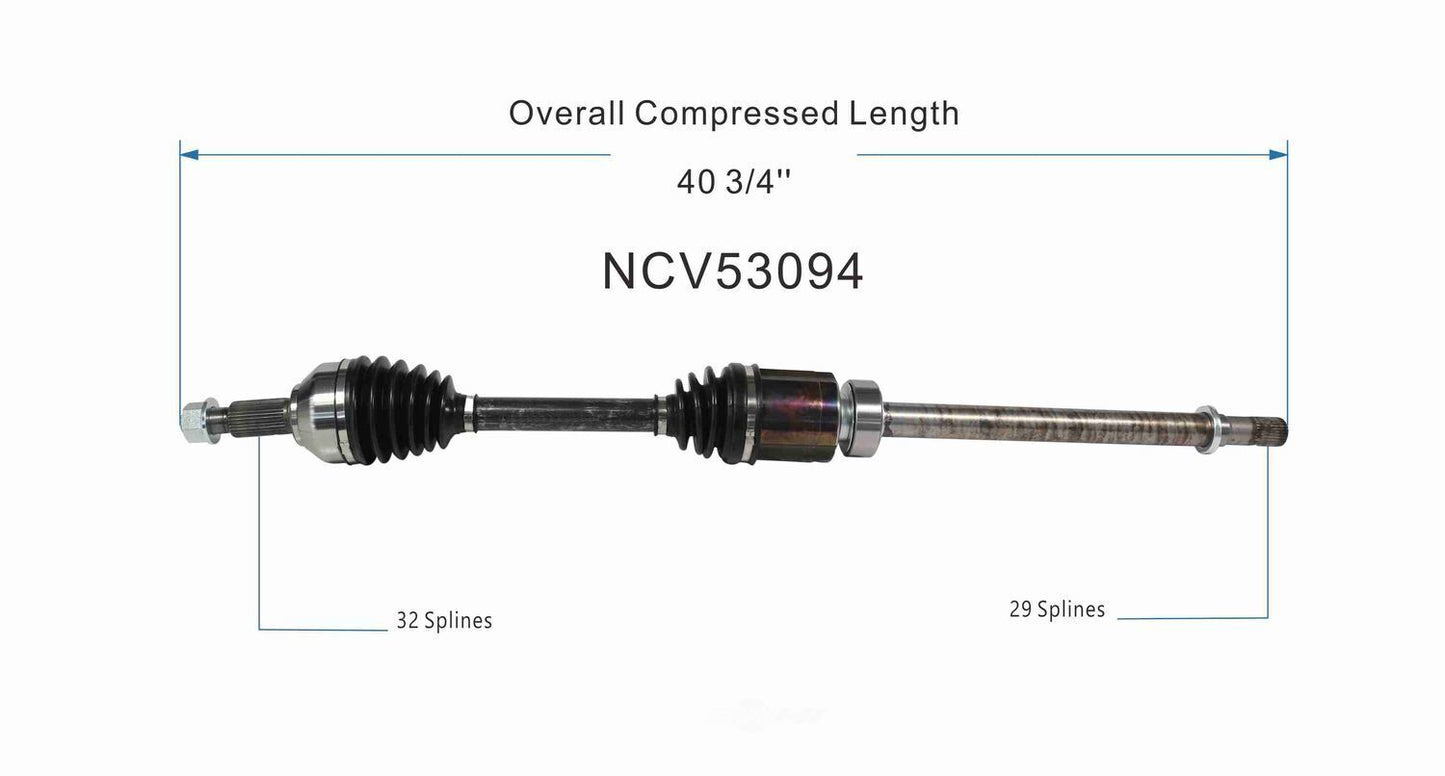 GSP North America NCV53094 CV Axle Assembly