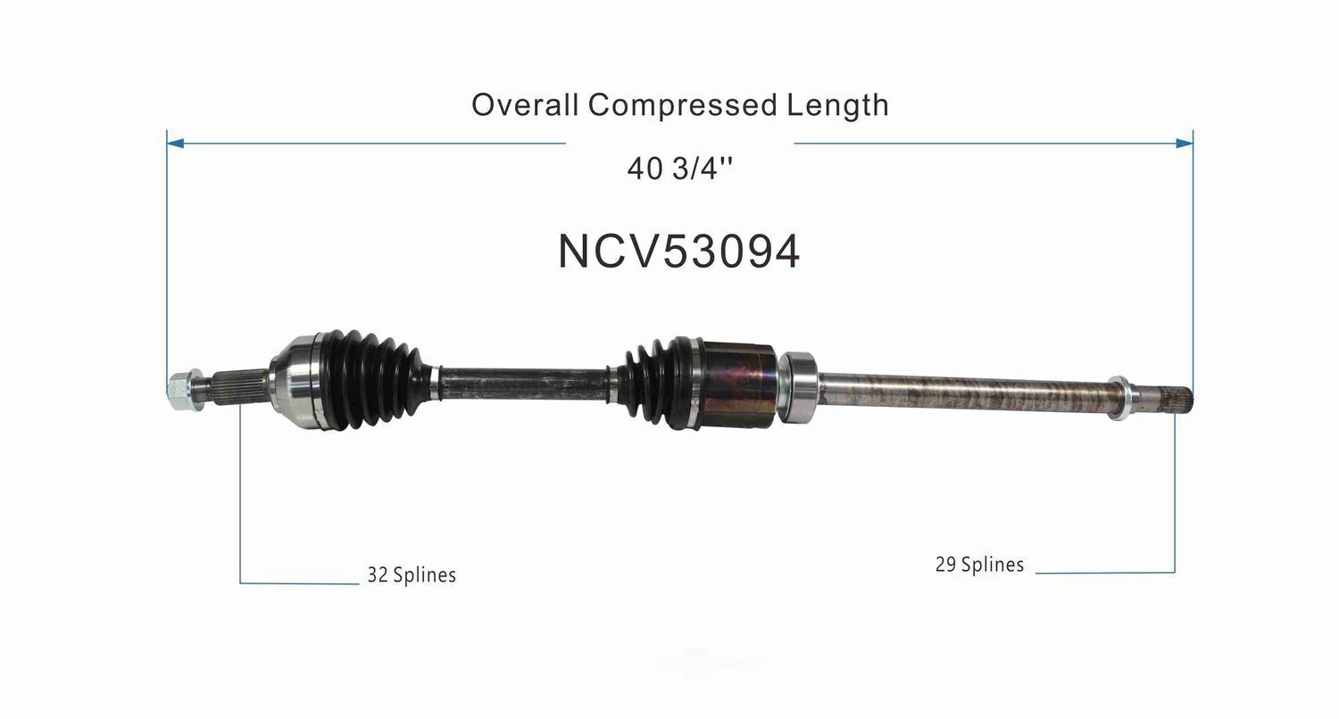 GSP North America NCV53094 CV Axle Assembly
