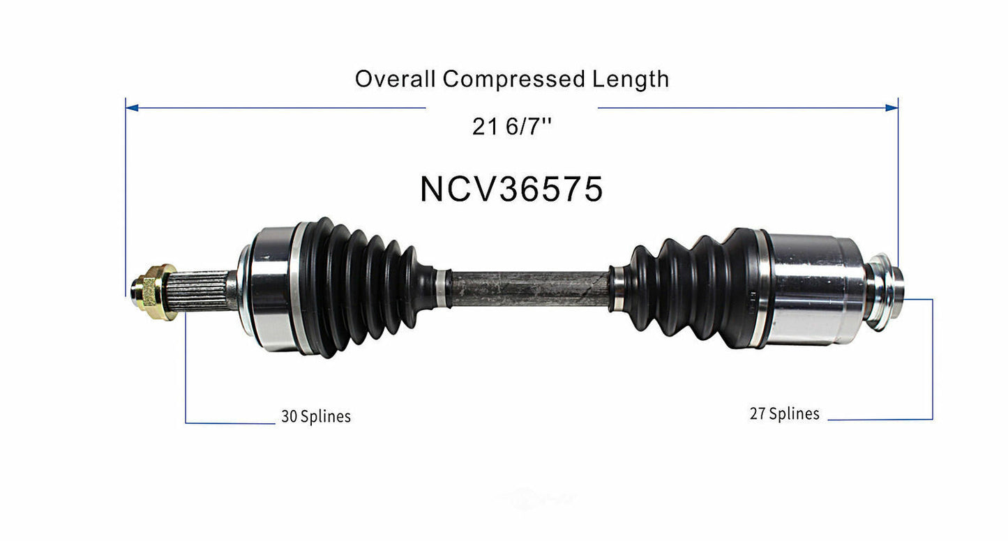 GSP North America NCV36575 CV Axle Assembly