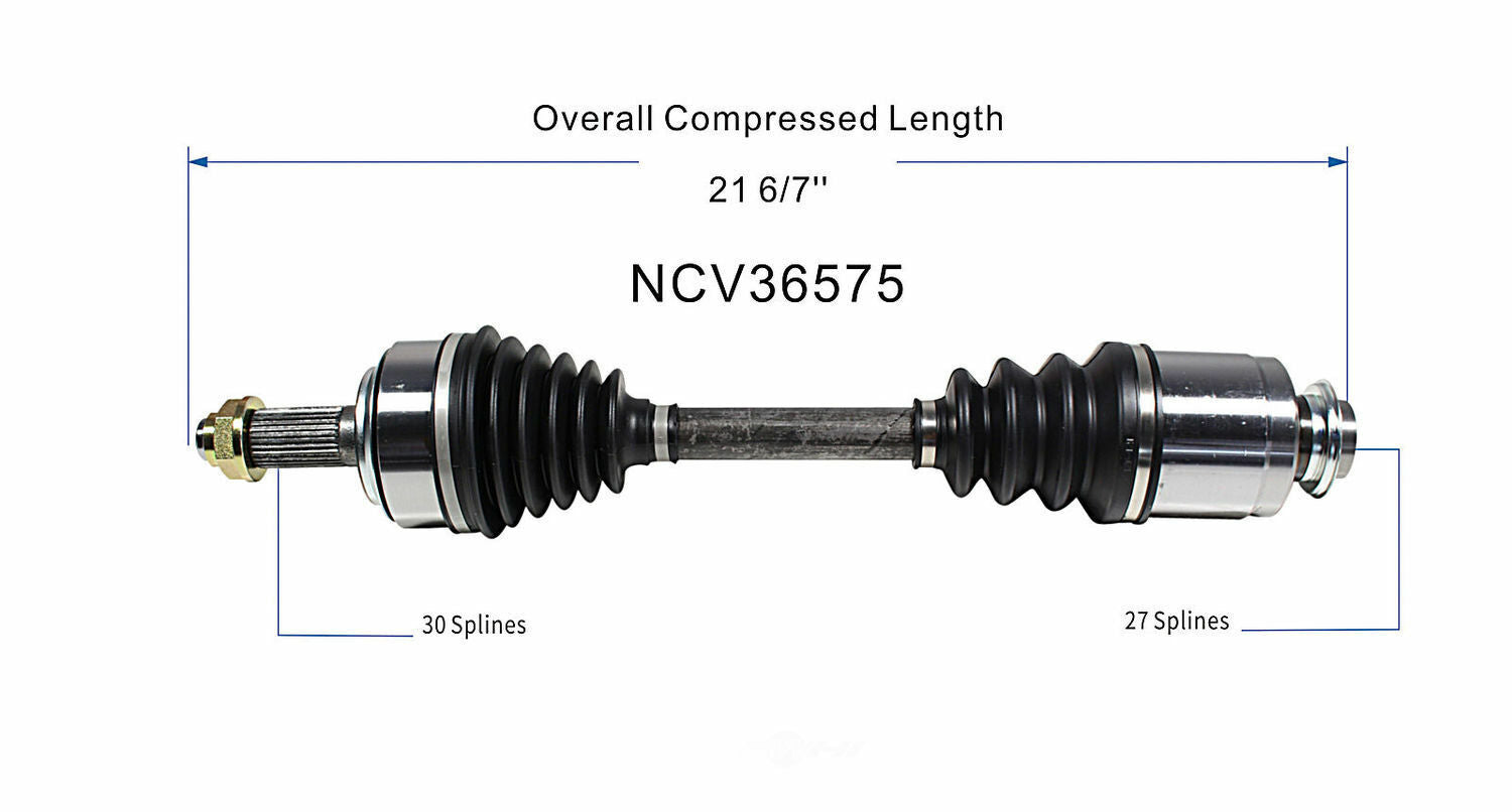 GSP North America NCV36575 CV Axle Assembly