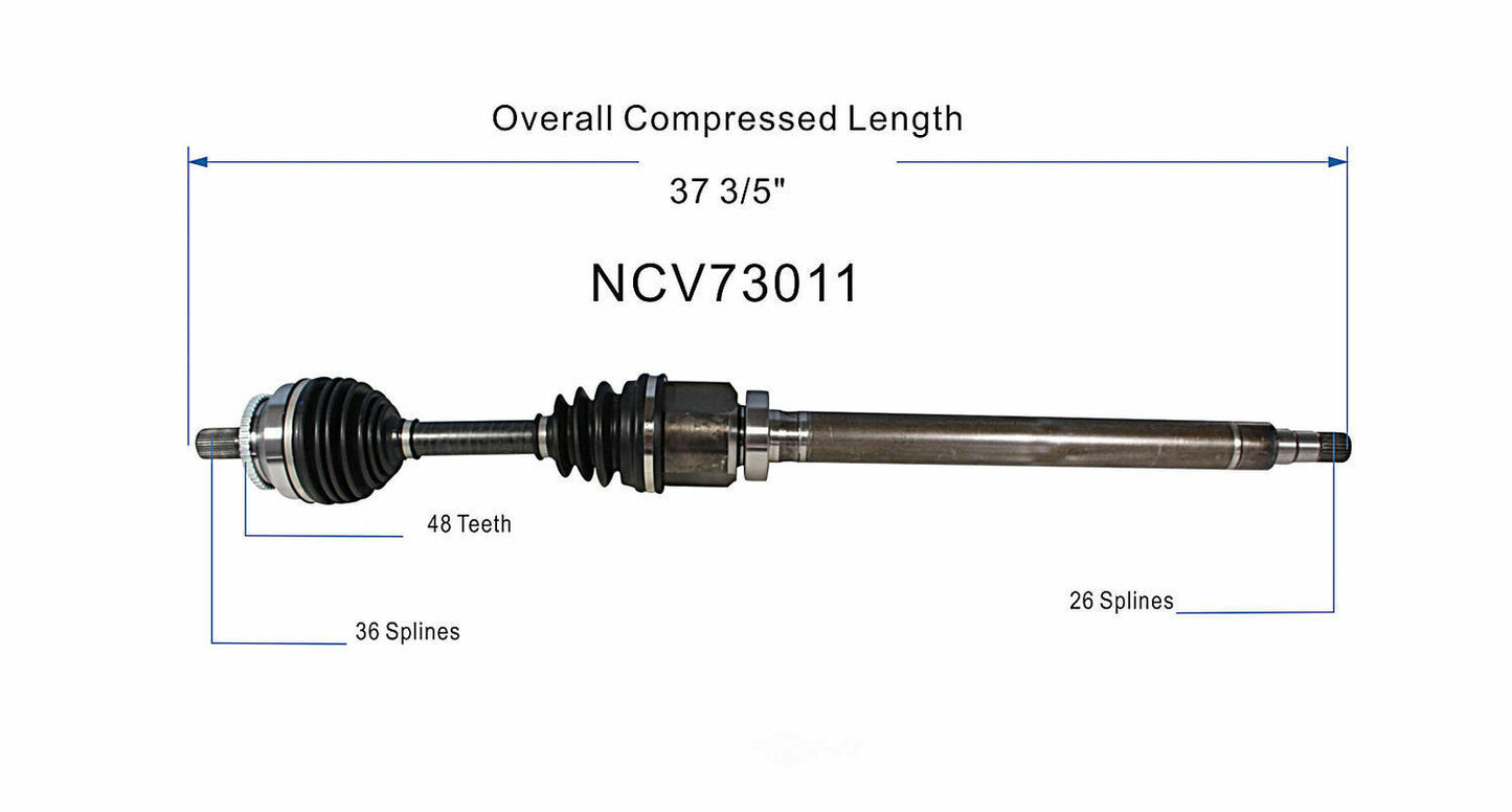 GSP North America NCV73011 CV Axle Assembly