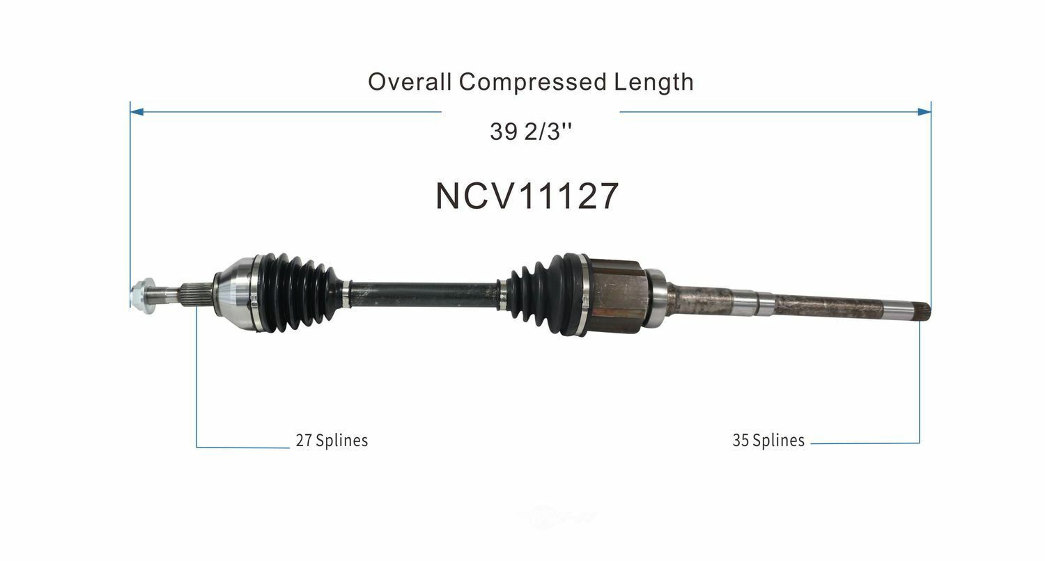 GSP North America NCV11127 CV Axle Assembly