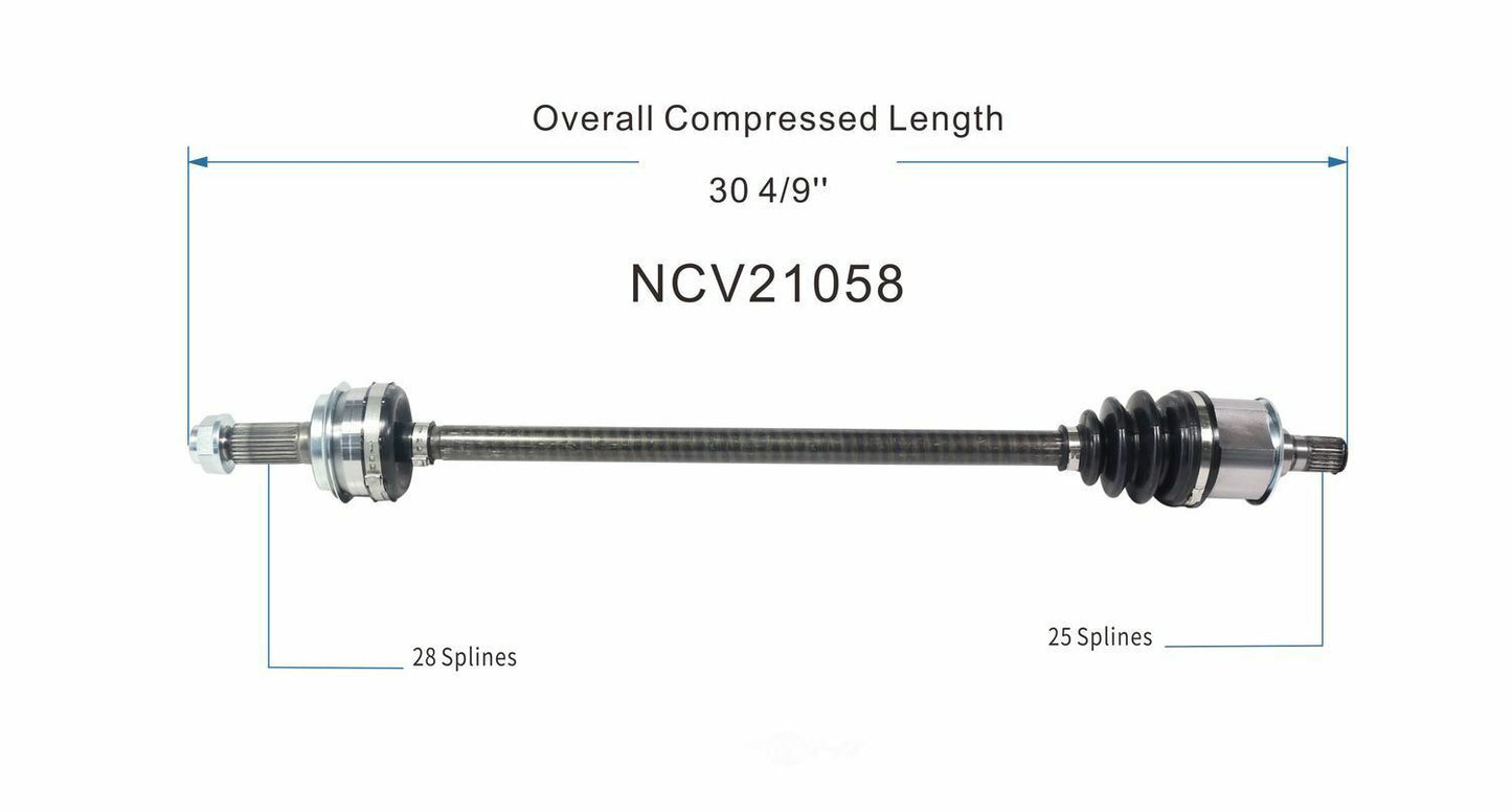 GSP North America NCV21058 CV Axle Assembly