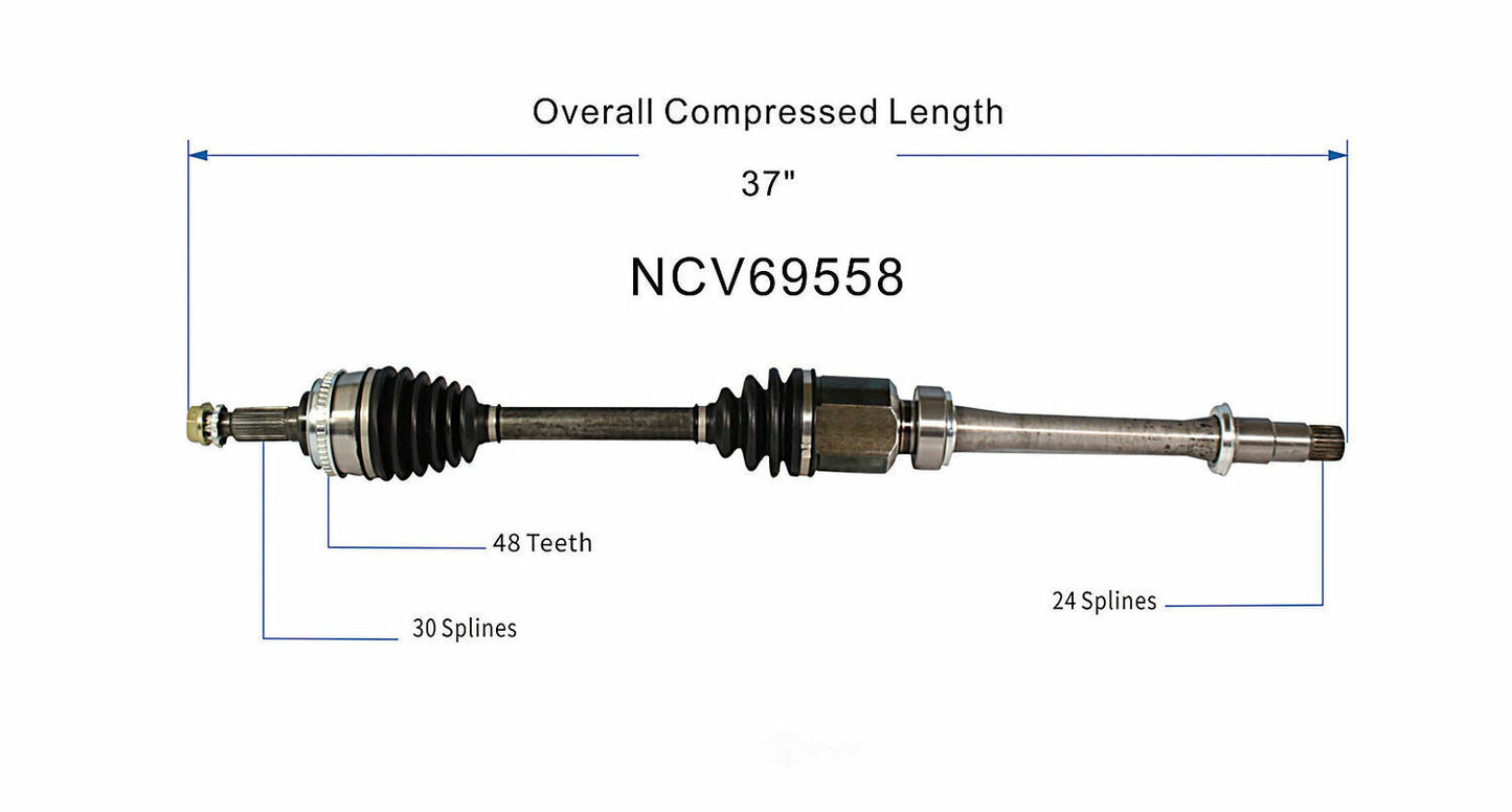 GSP North America NCV69558 CV Axle Assembly