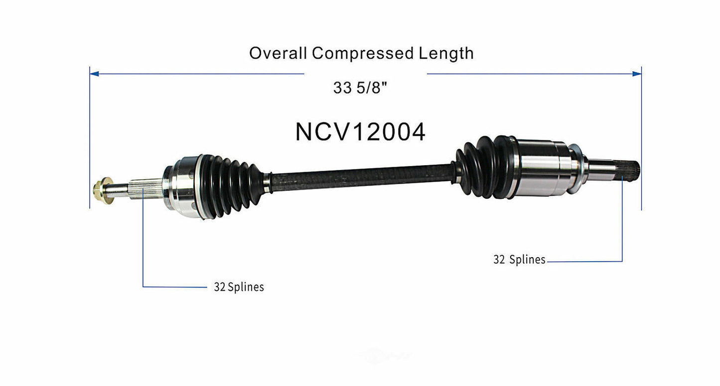 GSP North America NCV12004 CV Axle Assembly