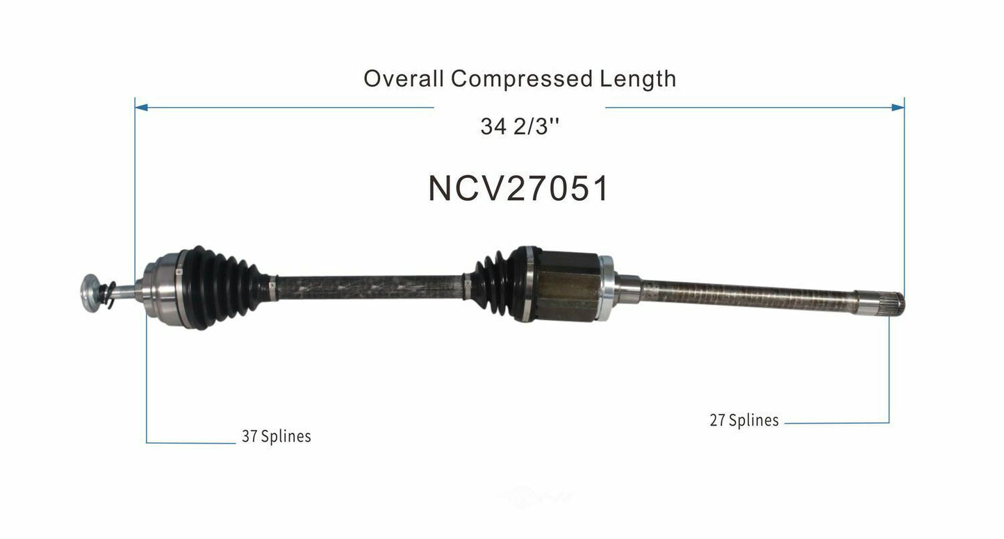 GSP North America NCV27051 CV Axle Assembly