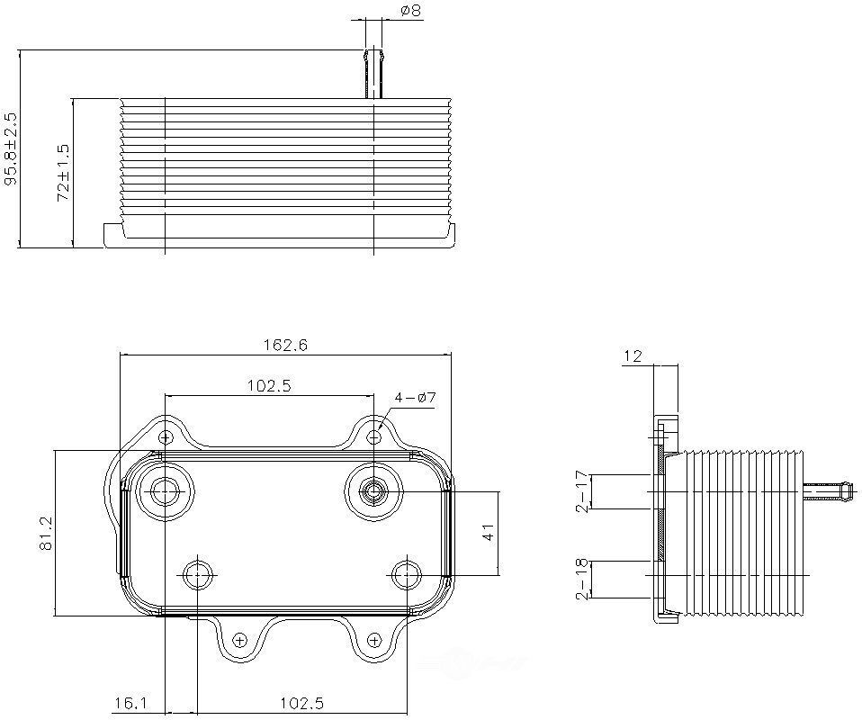 Nissens North America 90753 Engine Oil Cooler