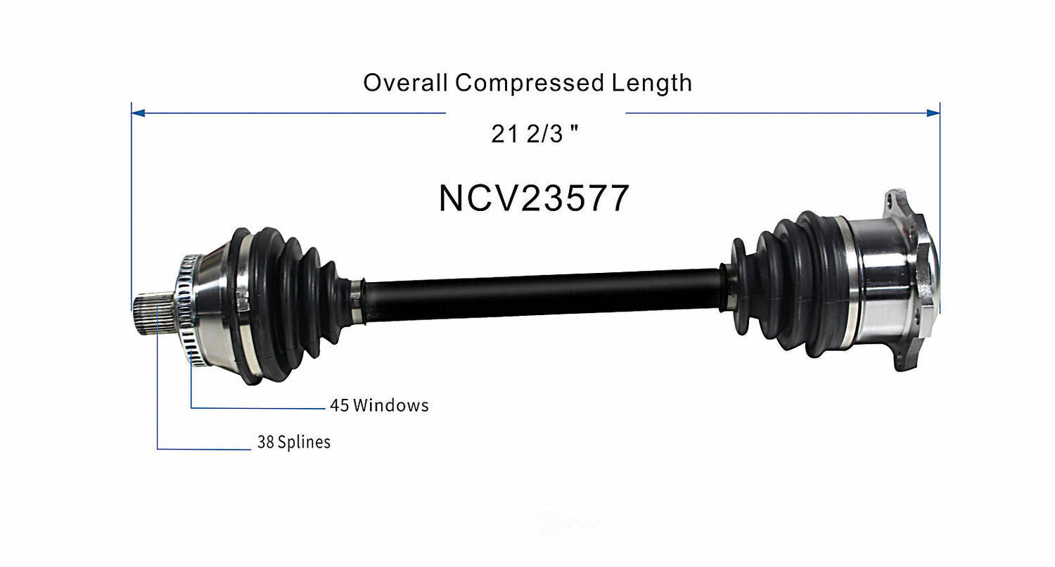 GSP North America NCV23577 CV Axle Assembly
