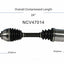 GSP North America NCV47014 CV Axle Assembly