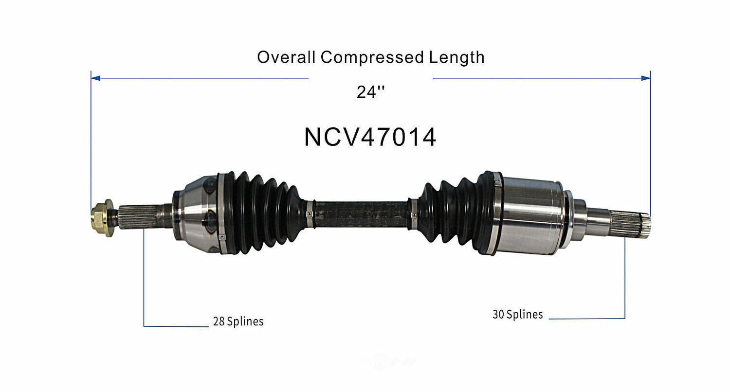 GSP North America NCV47014 CV Axle Assembly