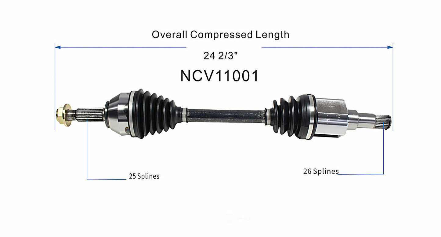 GSP North America NCV11001 CV Axle Assembly