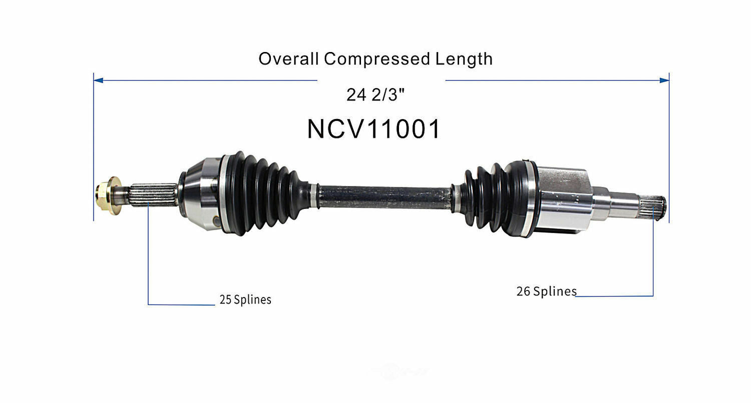 GSP North America NCV11001 CV Axle Assembly