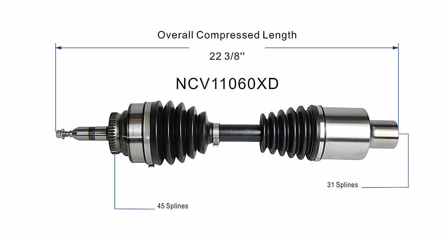 GSP North America NCV11060XD CV Axle Assembly