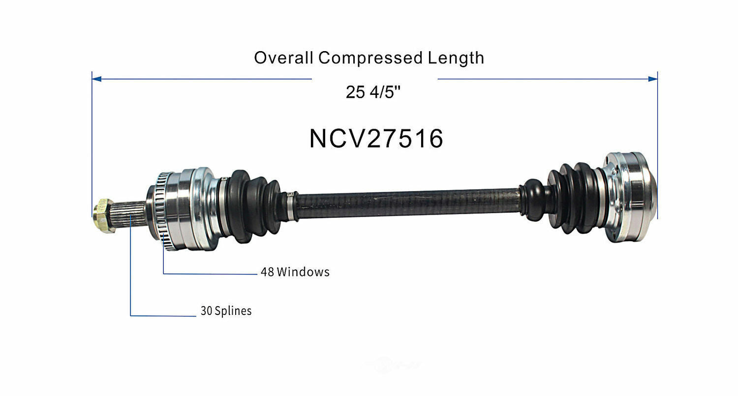 GSP North America NCV27516 CV Axle Assembly