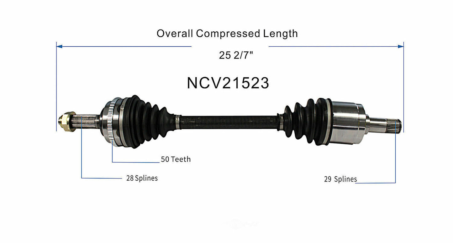 GSP North America NCV21523 CV Axle Assembly