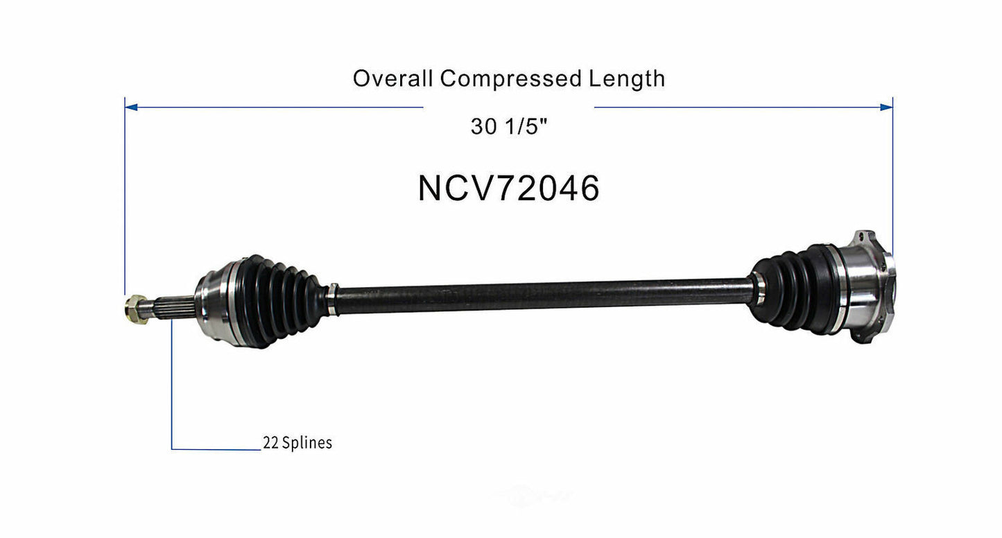 GSP North America NCV72046 CV Axle Assembly