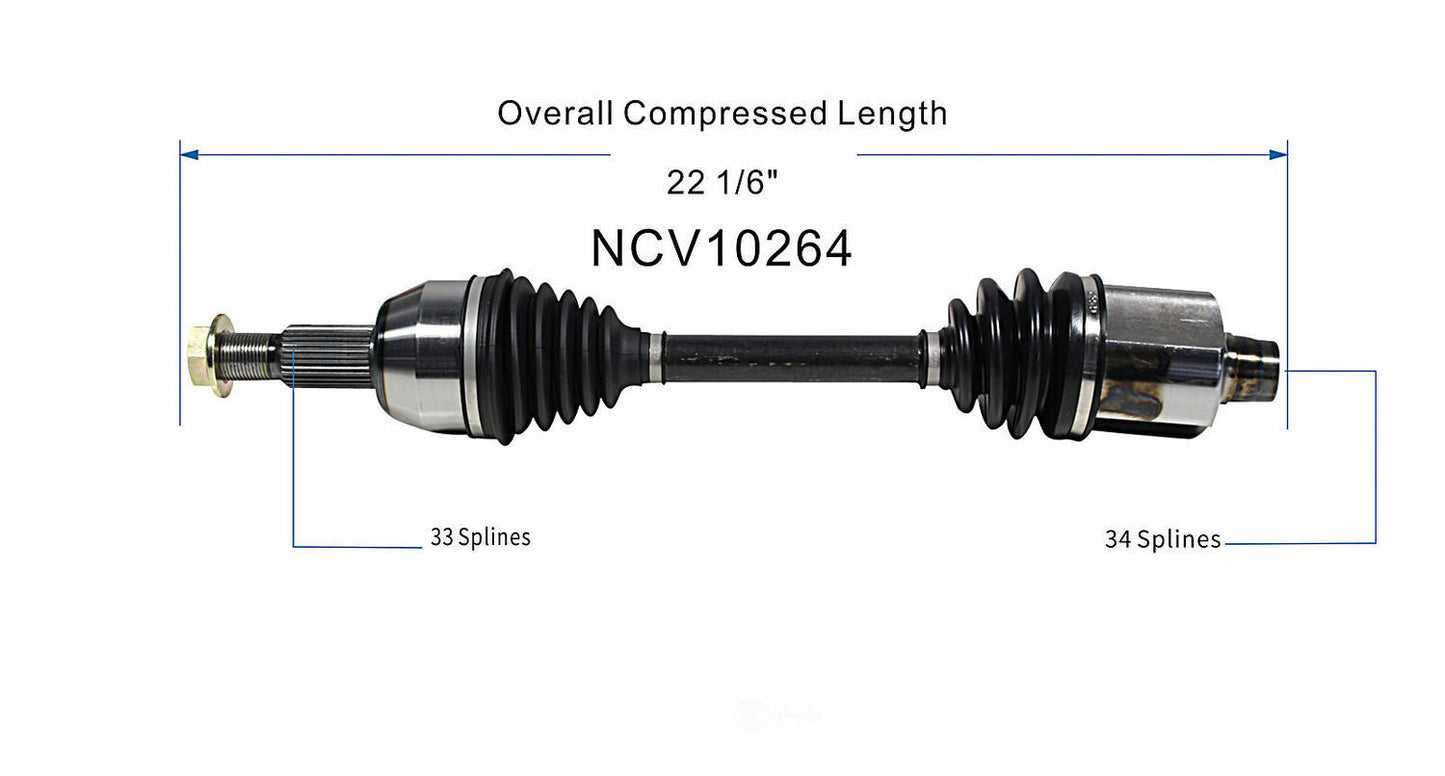 GSP North America NCV10264 CV Axle Assembly