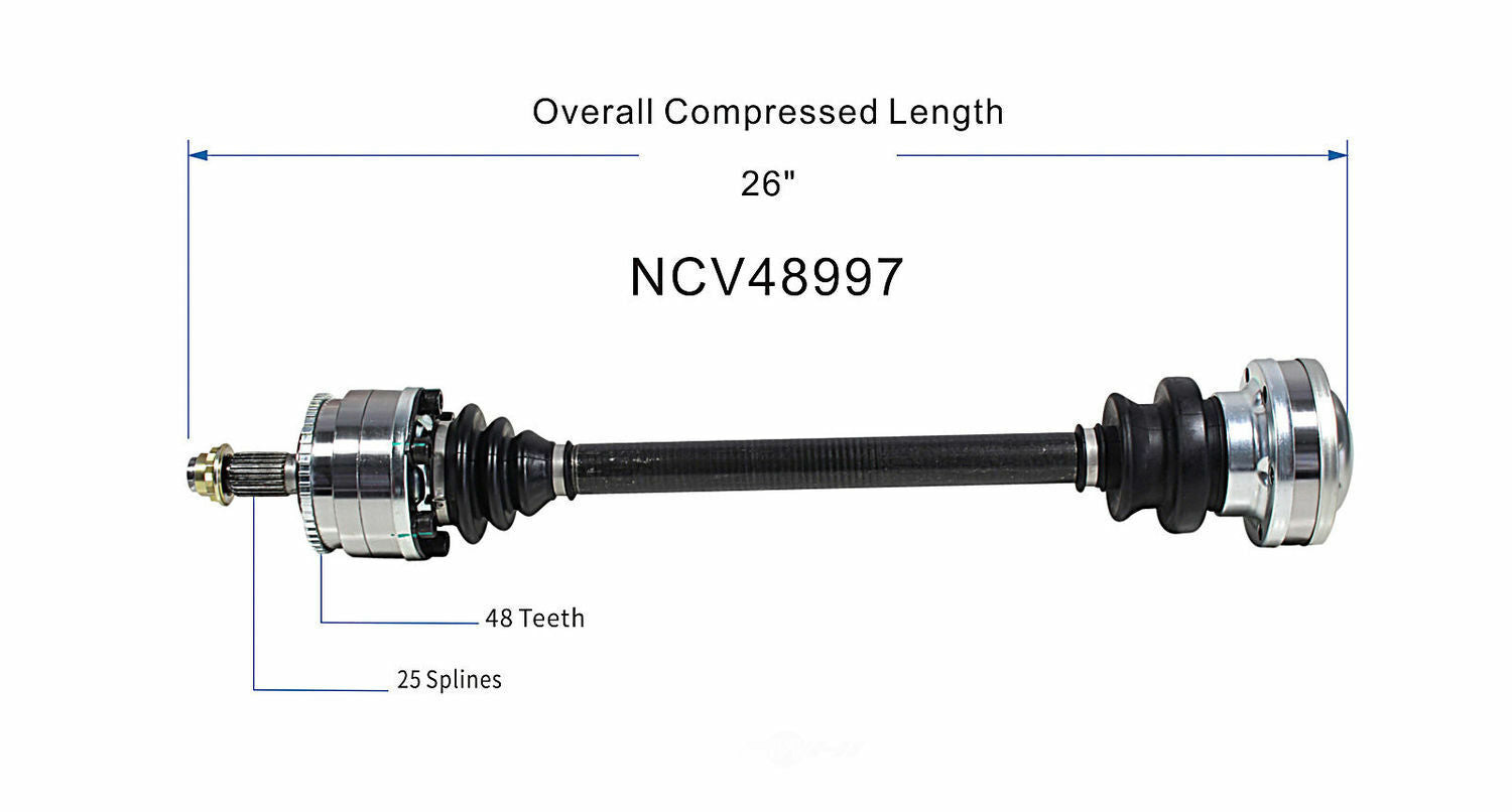 GSP North America NCV48997 CV Axle Assembly