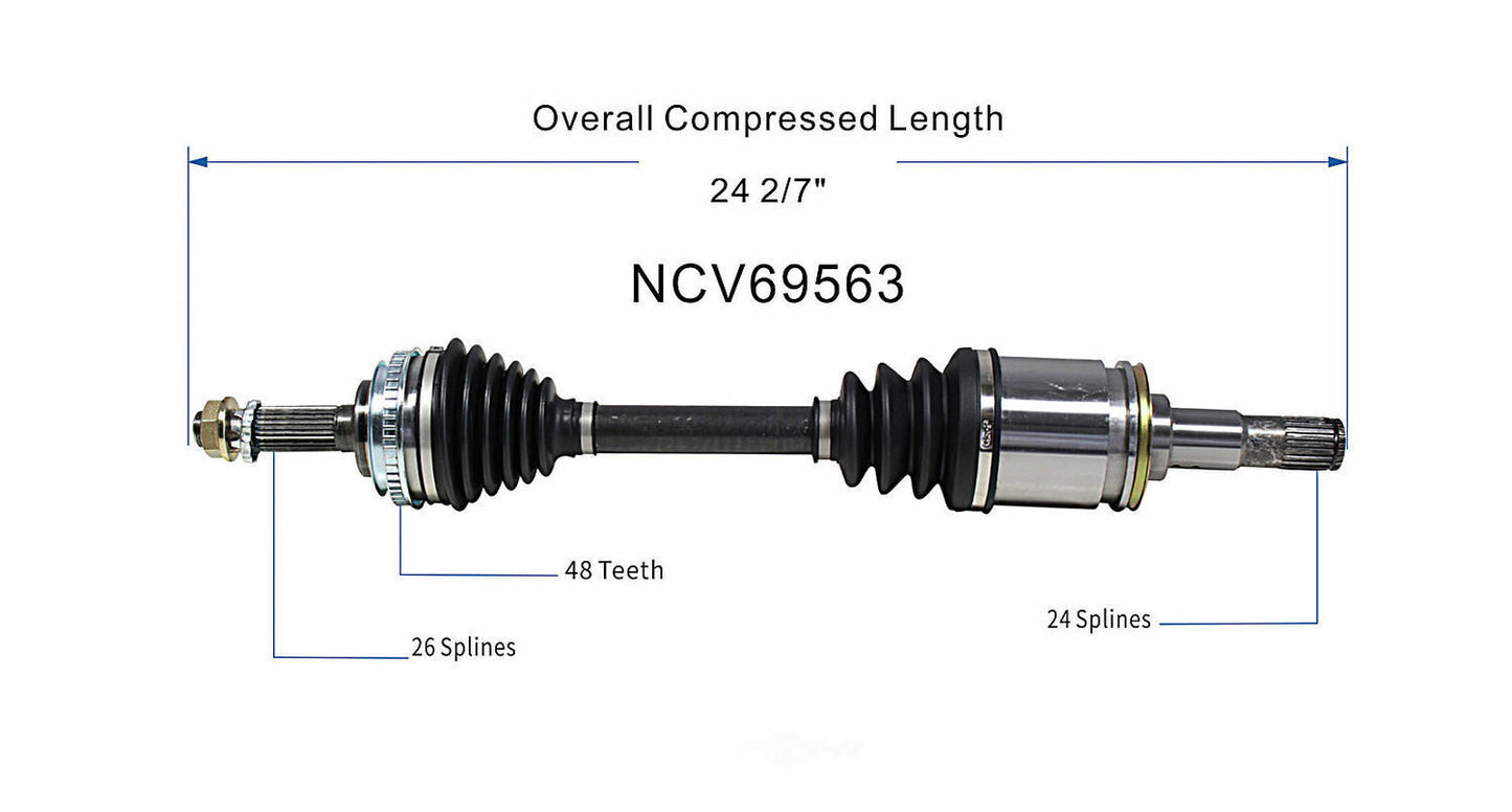 GSP North America NCV69563 CV Axle Assembly