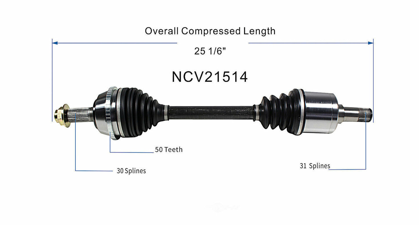 GSP North America NCV21514 CV Axle Assembly