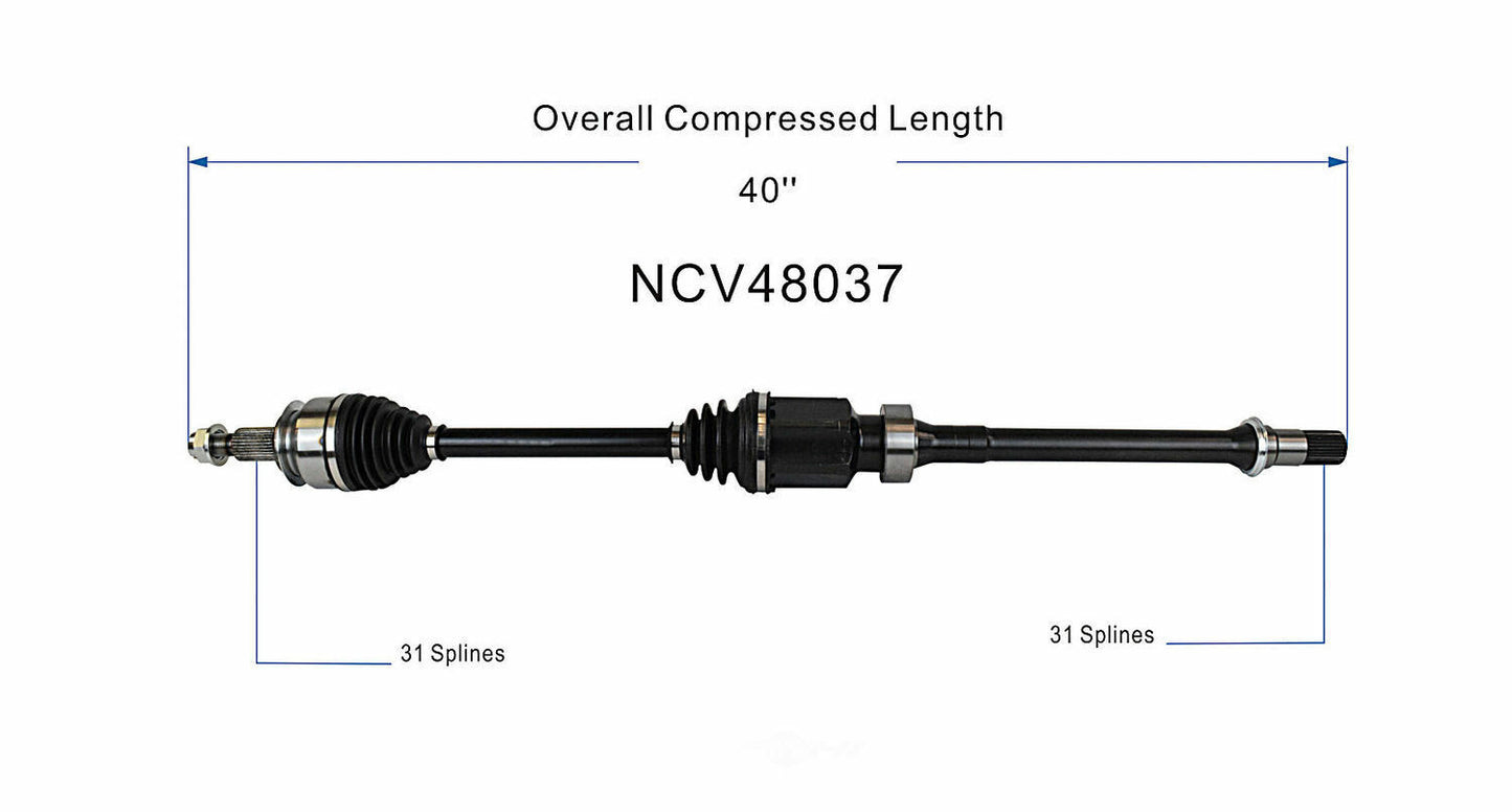 GSP North America NCV48037 CV Axle Assembly
