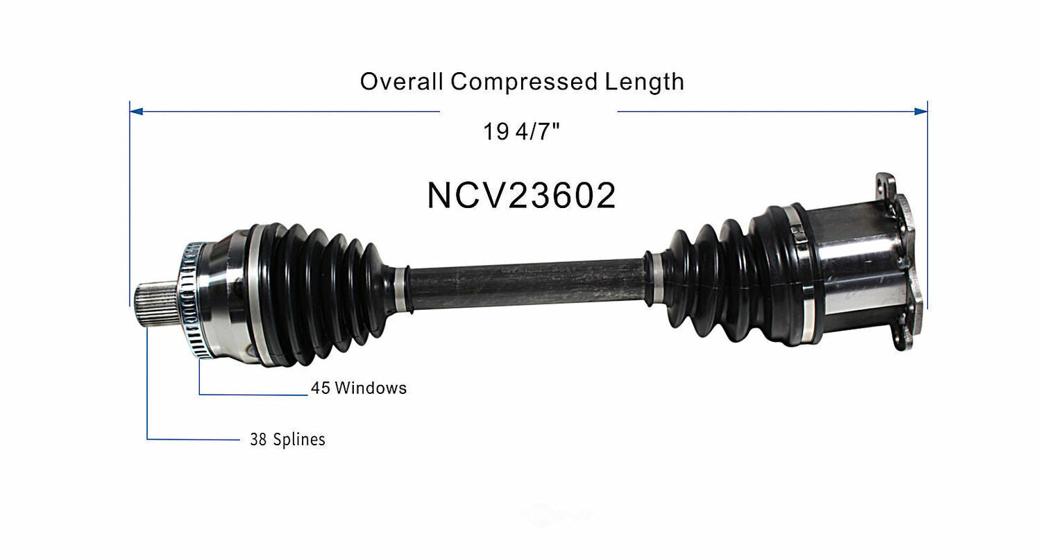 GSP North America NCV23602 CV Axle Assembly