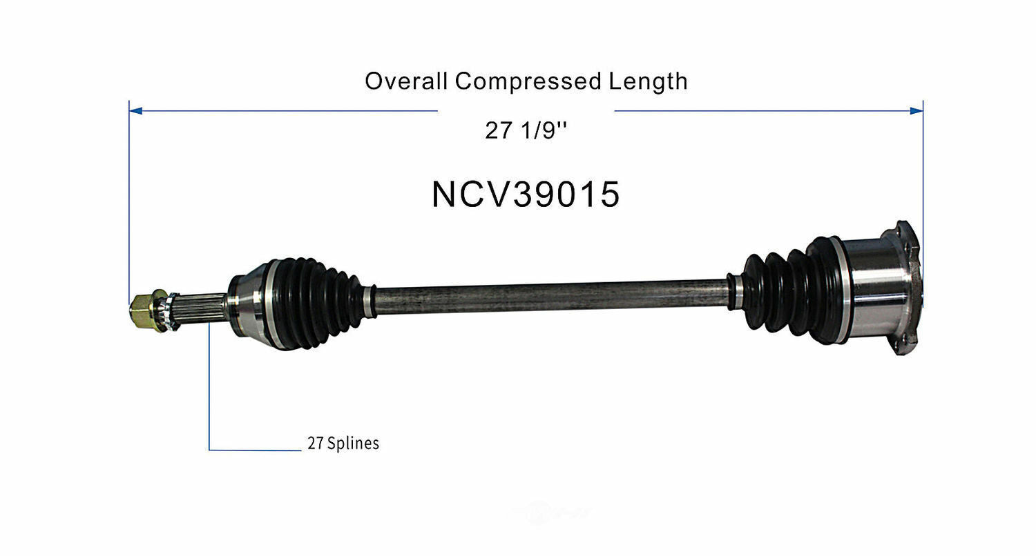 GSP North America NCV39015 CV Axle Assembly