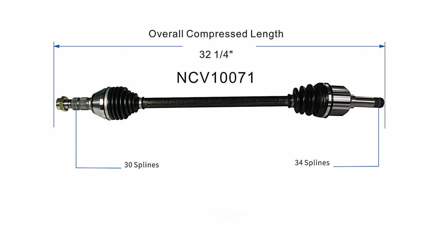 GSP North America NCV10071 CV Axle Assembly