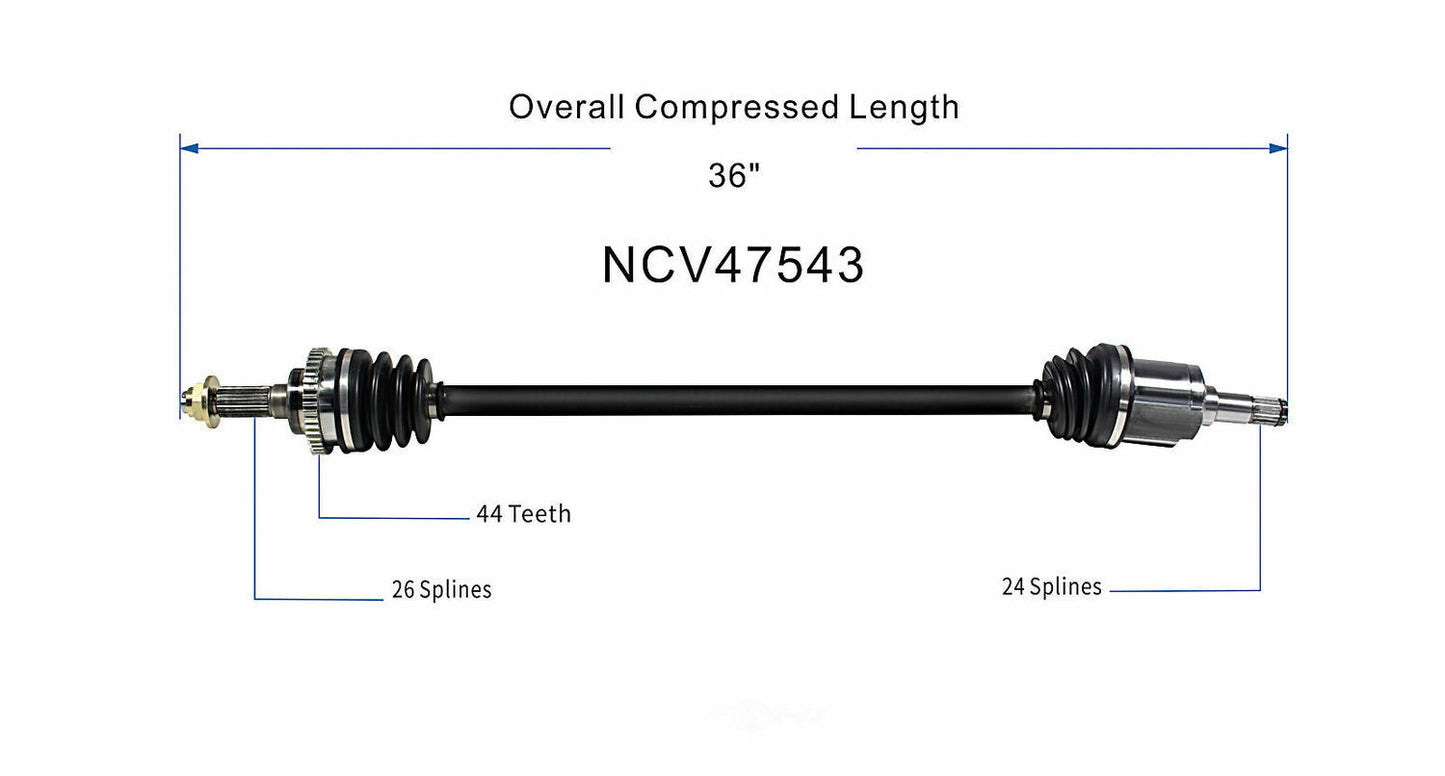 GSP North America NCV47543 CV Axle Assembly