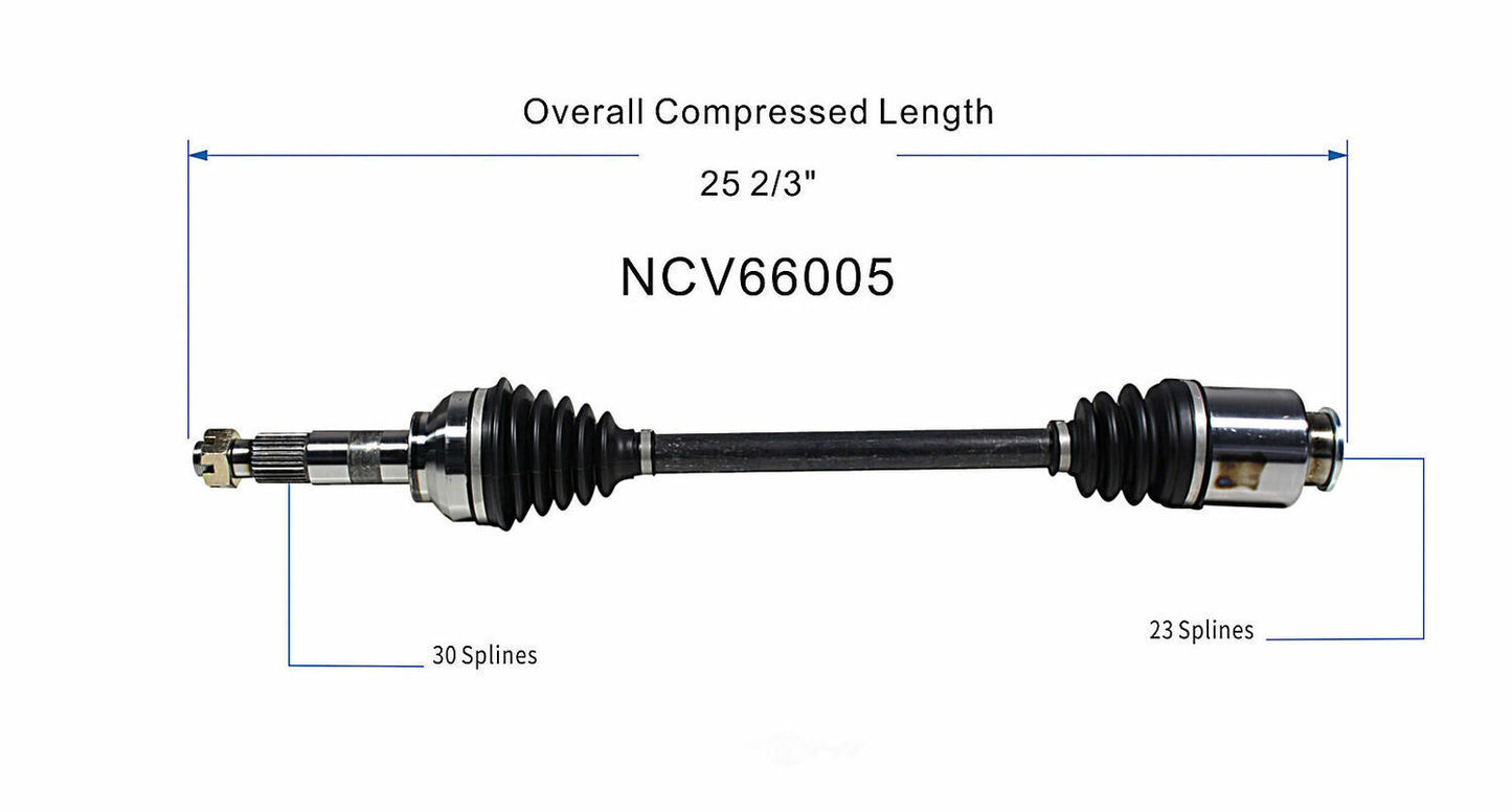 GSP North America NCV66005 CV Axle Assembly