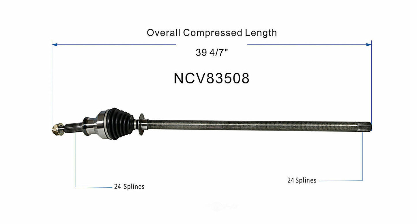 GSP North America NCV83508 CV Axle Assembly