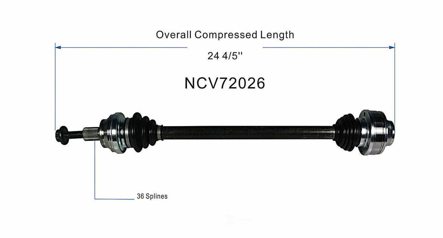 GSP North America NCV72026 CV Axle Assembly