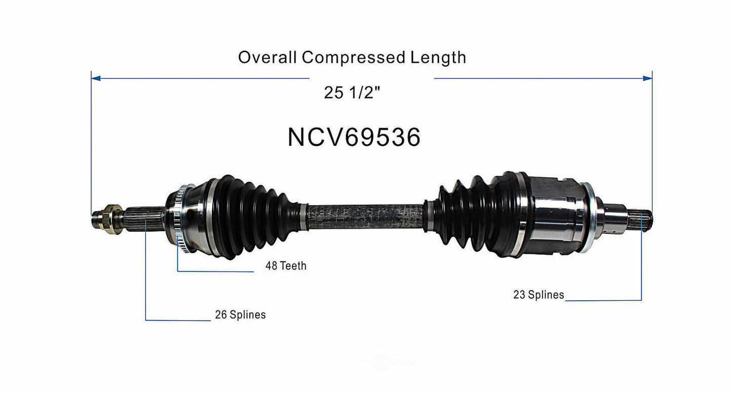 GSP North America NCV69536 CV Axle Assembly