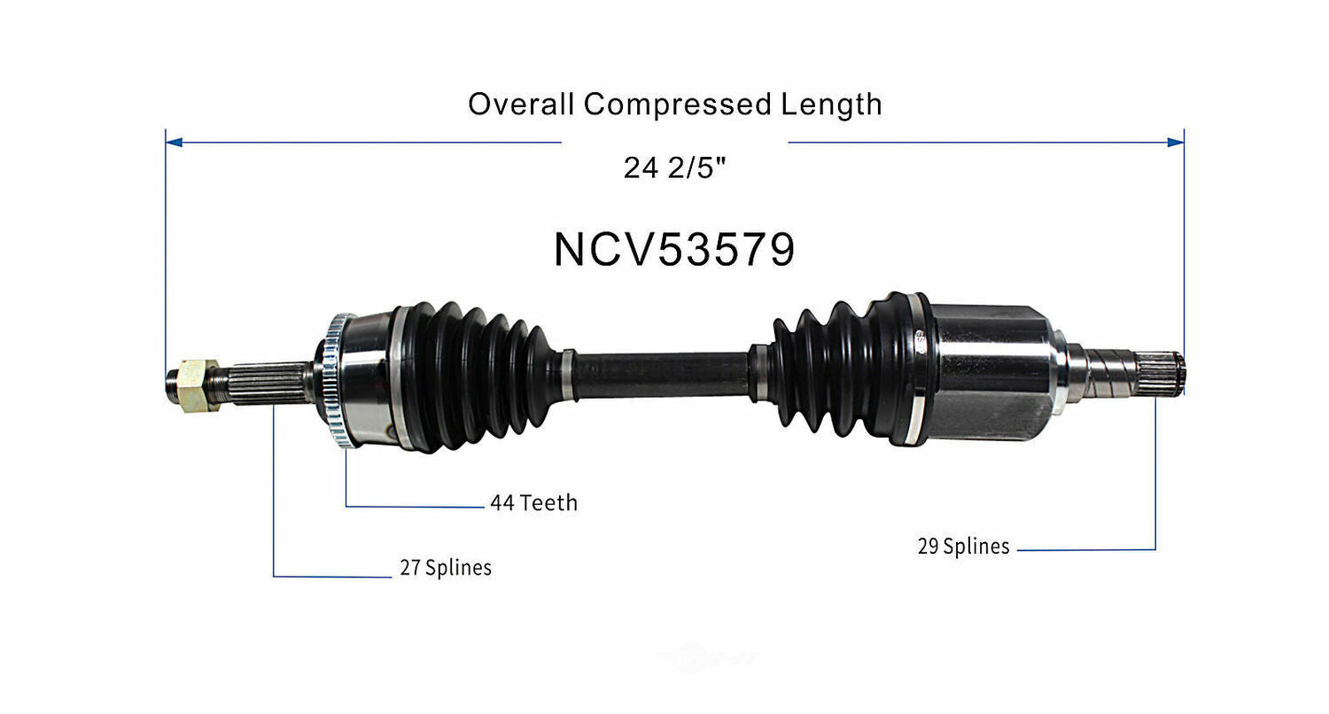 GSP North America NCV53579 CV Axle Assembly