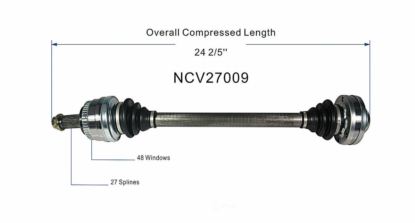 GSP North America NCV27009 CV Axle Assembly