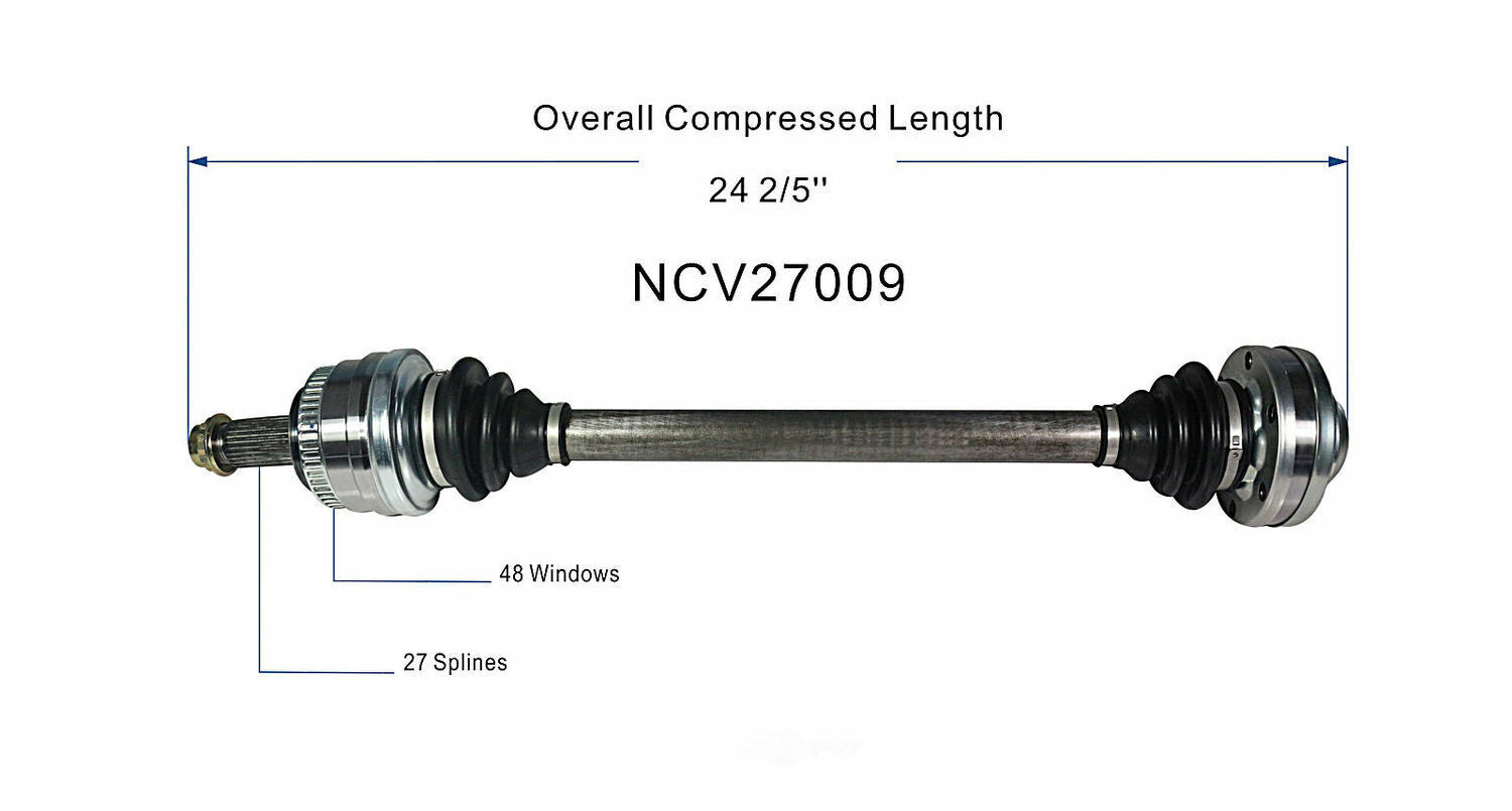 GSP North America NCV27009 CV Axle Assembly
