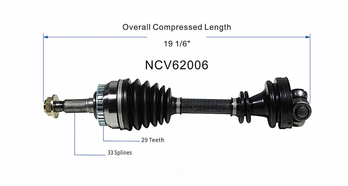 GSP North America NCV62006 CV Axle Assembly