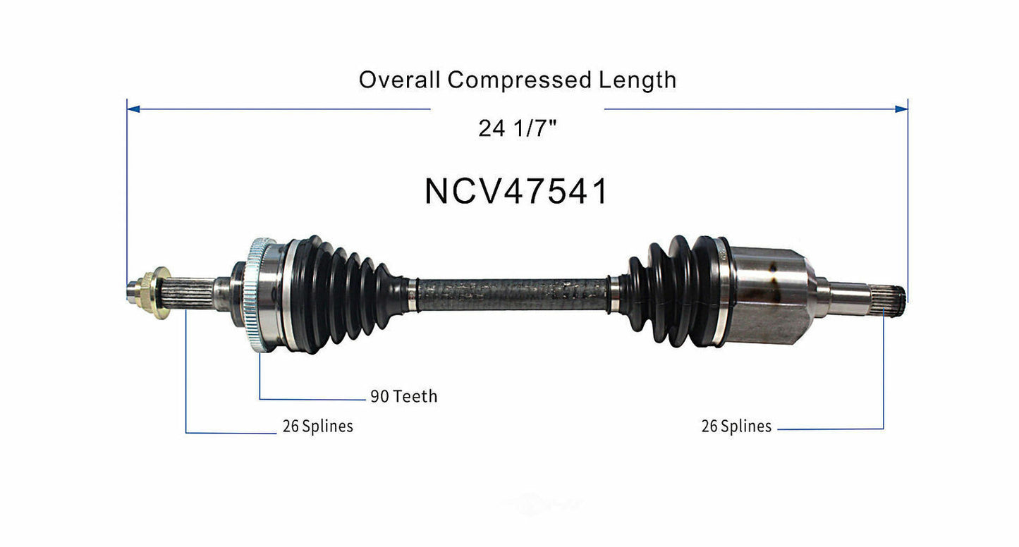 GSP North America NCV47541 CV Axle Assembly