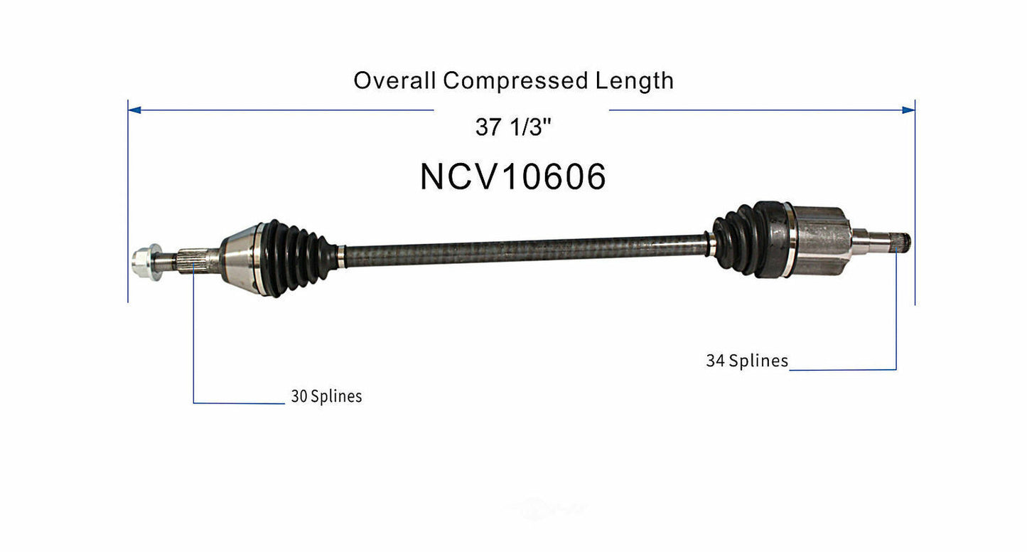 GSP North America NCV10606 CV Axle Assembly
