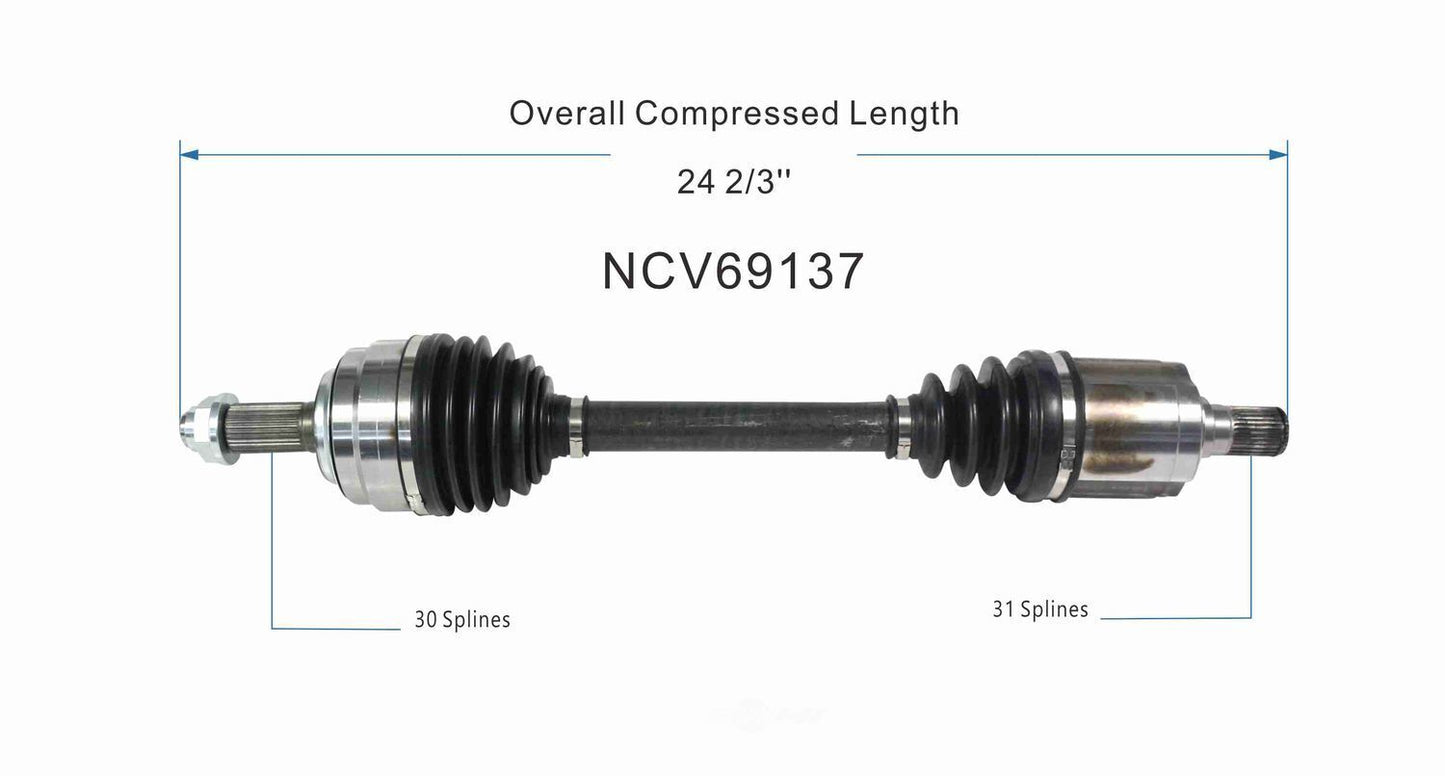 GSP North America NCV69137 CV Axle Assembly