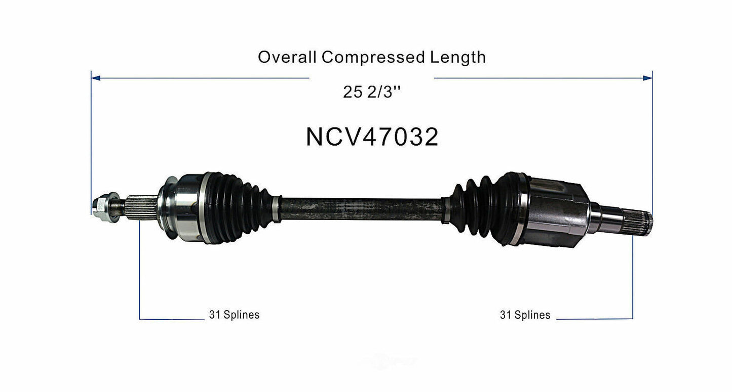 GSP North America NCV47032 CV Axle Assembly