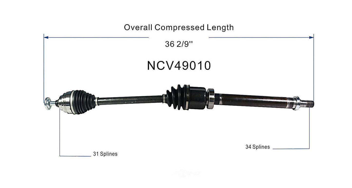 GSP North America NCV49010 CV Axle Assembly
