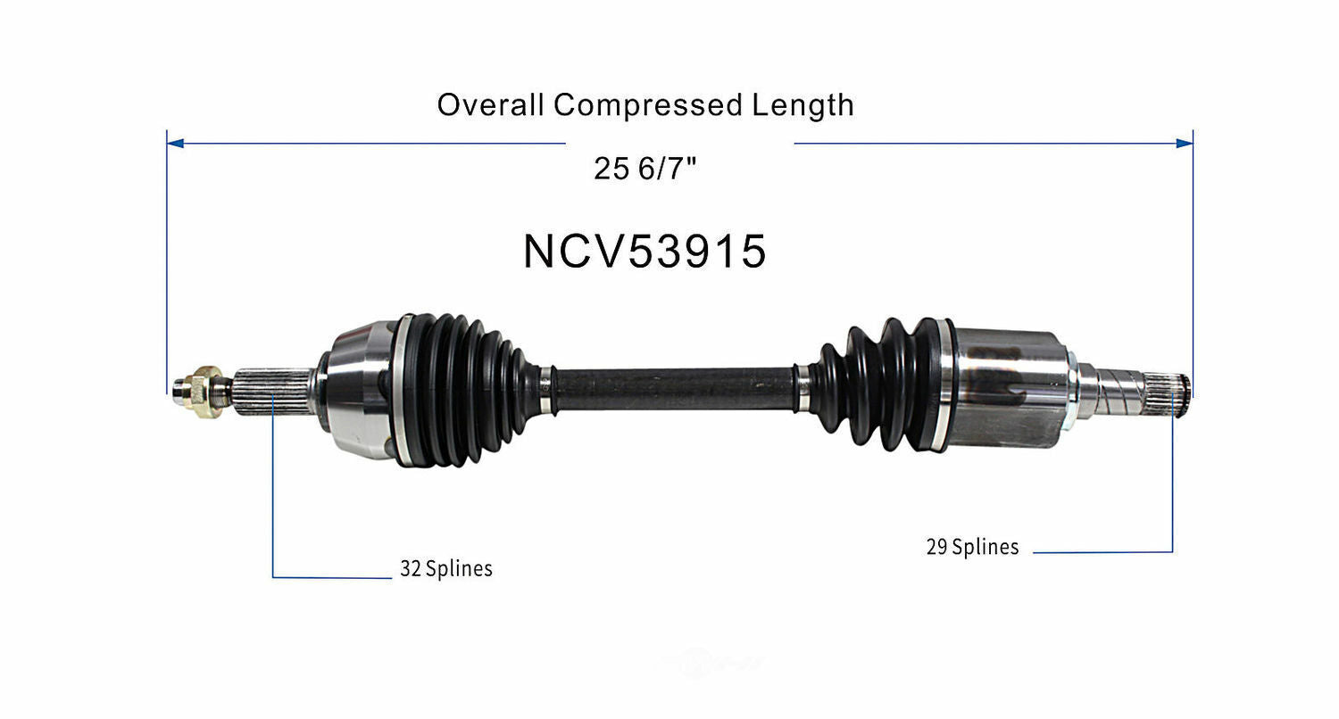 GSP North America NCV53915 CV Axle Assembly