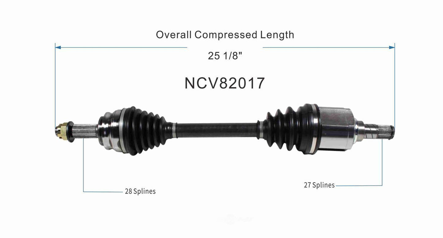 GSP North America NCV82017 CV Axle Assembly