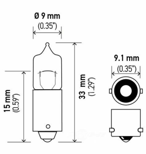 Hella H5W Map Light Bulb