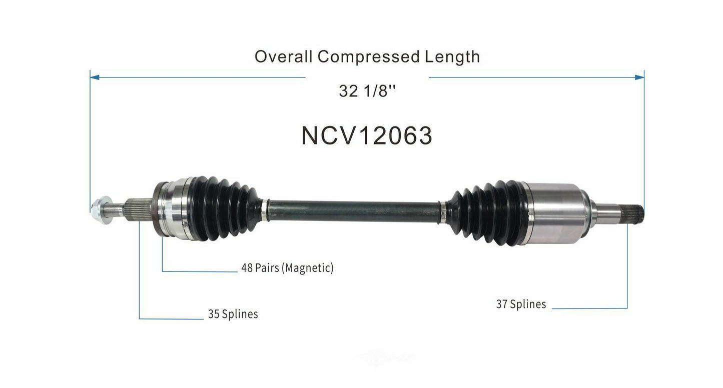 GSP North America NCV12063 CV Axle Assembly