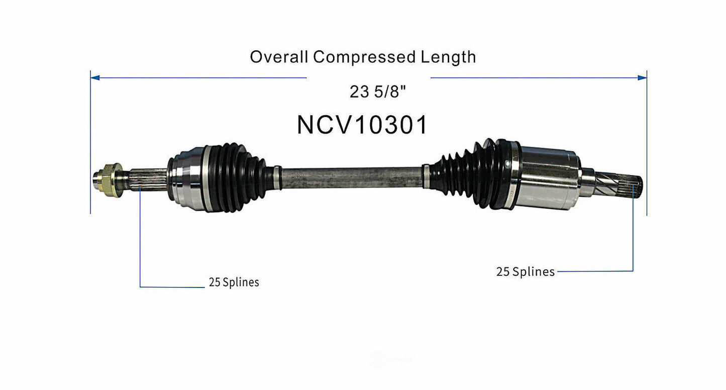 GSP North America NCV10301 CV Axle Assembly