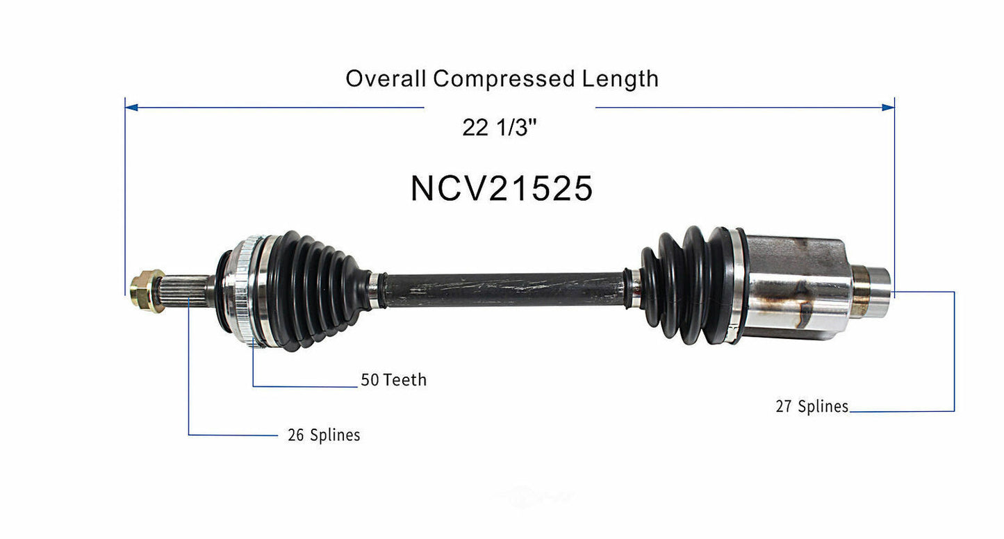 GSP North America NCV21525 CV Axle Assembly