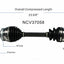 GSP North America NCV37058 CV Axle Assembly